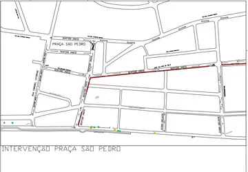 Trânsito no Centro e ao redor da Praça São Pedro muda na próxima segunda, 04